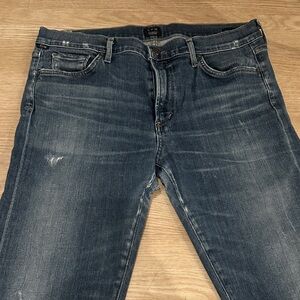 Citizens of Humanity Agnes mid rise slim straight blue